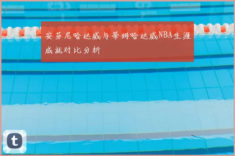 安芬尼哈达威与蒂姆哈达威NBA生涯成就对比分析